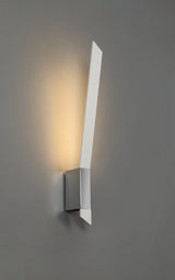 SAL0637 Salm Wall Lamp 8W LED in a Sand White/Chrome/Frosted Finish