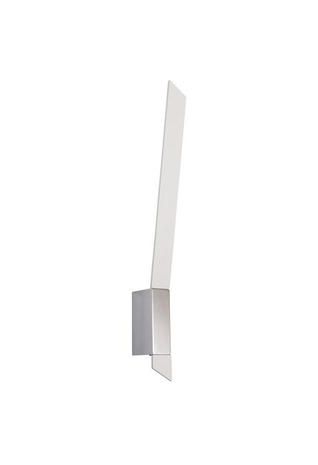 SAL0637 Salm Wall Lamp 8W LED in a Sand White/Chrome/Frosted Finish