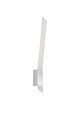 SAL0637 Salm Wall Lamp 8W LED in a Sand White/Chrome/Frosted Finish