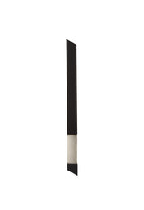 SAL1637 Salm Wall Lamp 8W LED in a Sand Black/Satin Nickel/Frosted Finish