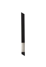 SAL1637 Salm Wall Lamp 8W LED in a Sand Black/Satin Nickel/Frosted Finish