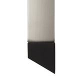 SAL1637 Salm Wall Lamp 8W LED in a Sand Black/Satin Nickel/Frosted Finish