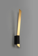 SAL2637 Salm Wall Lamp 8W LED in a Satin Gold/Sand Black/Frosted Finish