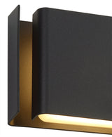 SAN5877 Sansuna Wall Lamp 12W LED IP54 Indoor/Outdoor Use in a Anthracite/Clear Finish