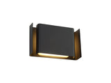 SAN5877 Sansuna Wall Lamp 12W LED IP54 Indoor/Outdoor Use in a Anthracite/Clear Finish