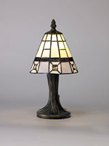 SAR0327 Sargas 30cm 1 Light Table Lamp in a Cream/Grey/Clear/Black/Gold Finish and Clear Crystal