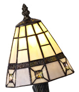 SAR0327 Sargas 30cm 1 Light Table Lamp in a Cream/Grey/Clear/Black/Gold Finish and Clear Crystal