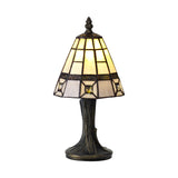 SAR0327 Sargas 30cm 1 Light Table Lamp in a Cream/Grey/Clear/Black/Gold Finish and Clear Crystal