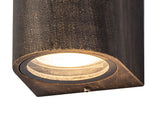 SHA1227 Shama Wall Lamp 1 Light Curved Outdoor IP54 in a Black/Gold/Clear Finish