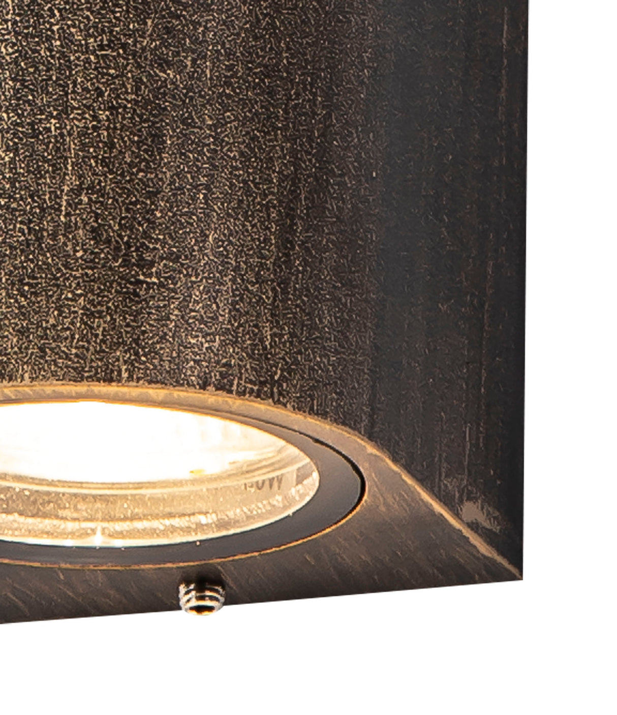 SHA2227 Shama Wall Lamp 2 Light Curved Outdoor IP54 in a Black/Gold/Clear Finish