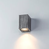 SHA3227 Shama Wall Lamp 1 Light Rectangle IP54 Indoor/Outdoor Use in a Black/Silver/Clear Finish