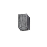 SHA3227 Shama Wall Lamp 1 Light Rectangle IP54 Indoor/Outdoor Use in a Black/Silver/Clear Finish