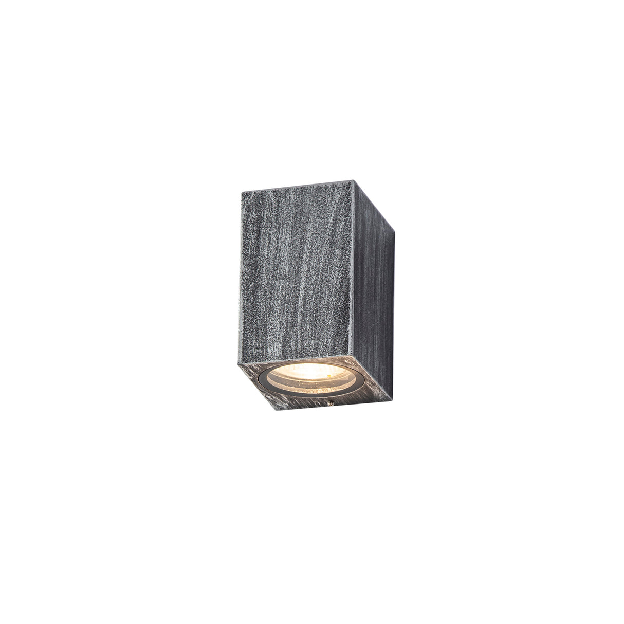 SHA3227 Shama Wall Lamp 1 Light Rectangle IP54 Indoor/Outdoor Use in a Black/Silver/Clear Finish