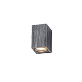 SHA3227 Shama Wall Lamp 1 Light Rectangle IP54 Indoor/Outdoor Use in a Black/Silver/Clear Finish