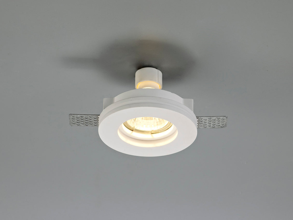 SKA0717 Skat Stepped Downlight Round 1 Light in a White Paintable Finish