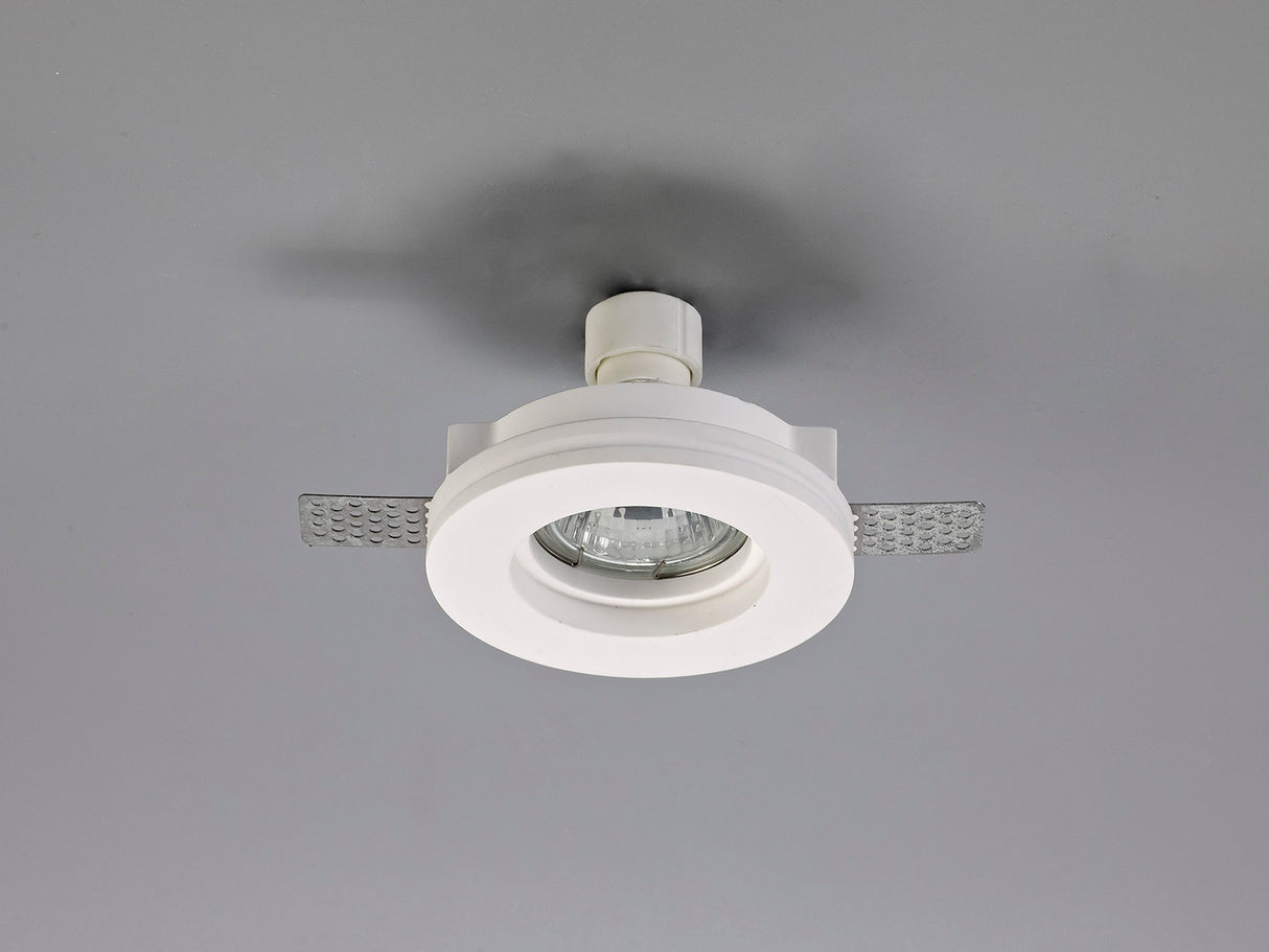 SKA0717 Skat Stepped Downlight Round 1 Light in a White Paintable Finish