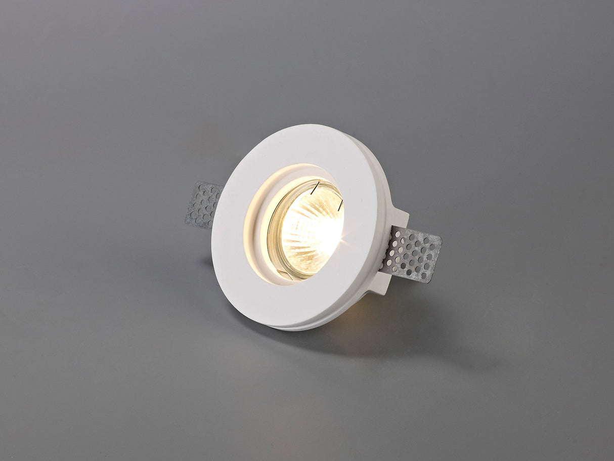 SKA0717 Skat Stepped Downlight Round 1 Light in a White Paintable Finish