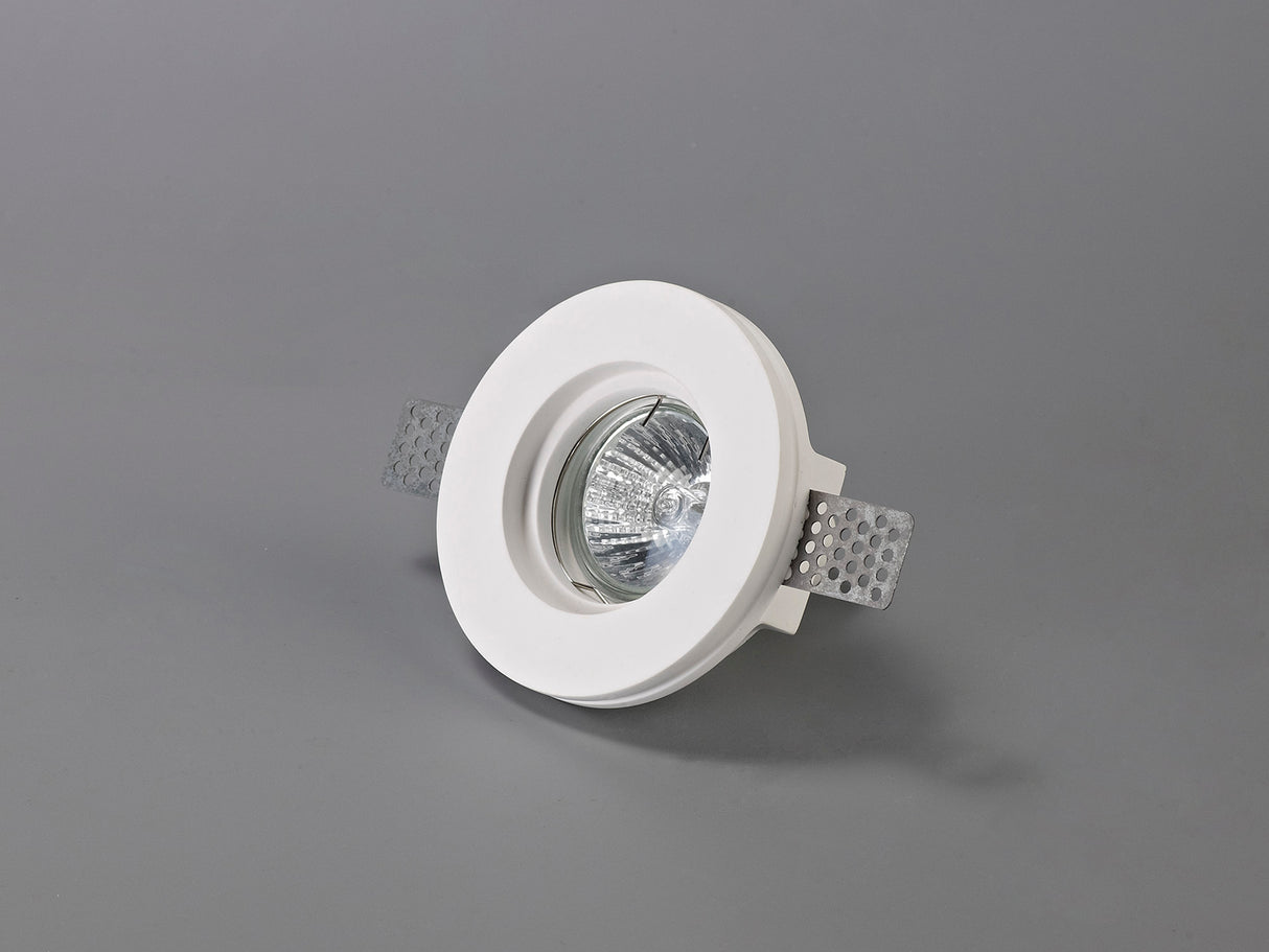 SKA0717 Skat Stepped Downlight Round 1 Light in a White Paintable Finish