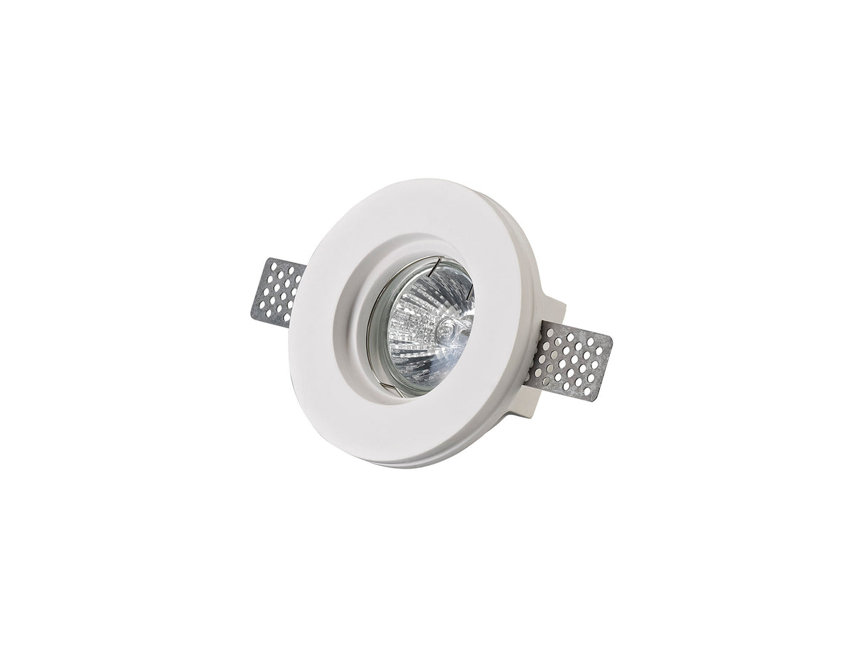 SKA0717 Skat Stepped Downlight Round 1 Light in a White Paintable Finish