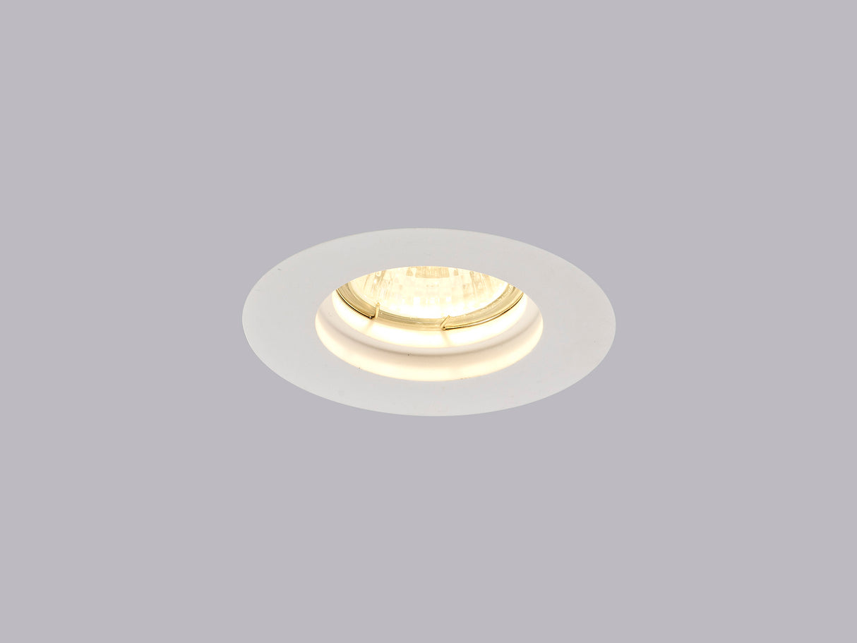 SKA0717 Skat Stepped Downlight Round 1 Light in a White Paintable Finish