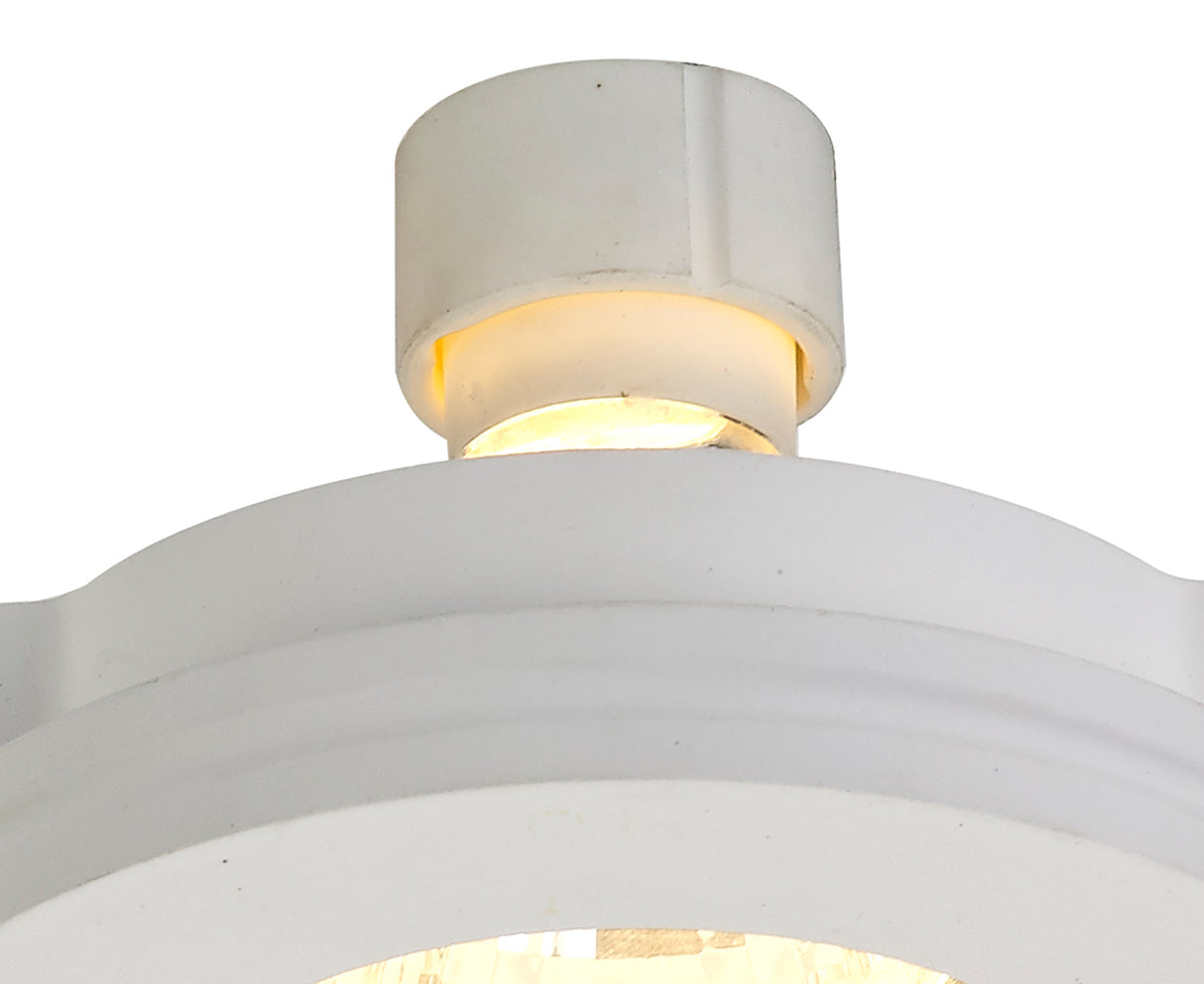 SKA0717 Skat Stepped Downlight Round 1 Light in a White Paintable Finish