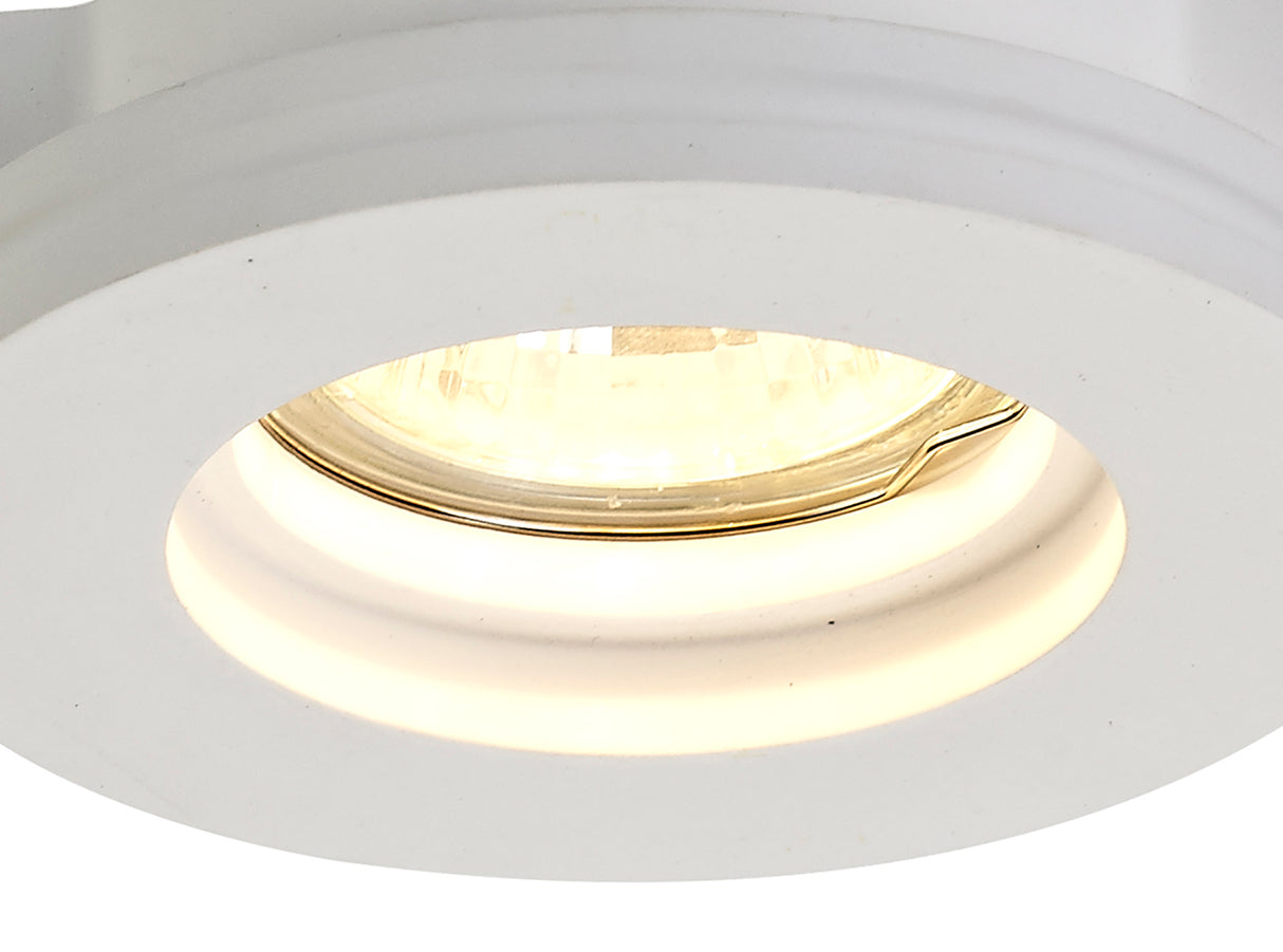 SKA0717 Skat Stepped Downlight Round 1 Light in a White Paintable Finish