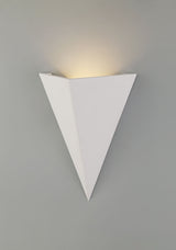 SKA3177 Skat Triangle Wall Lamp 1 Light in a White Paintable Finish