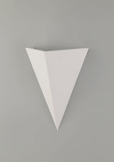 SKA3177 Skat Triangle Wall Lamp 1 Light in a White Paintable Finish