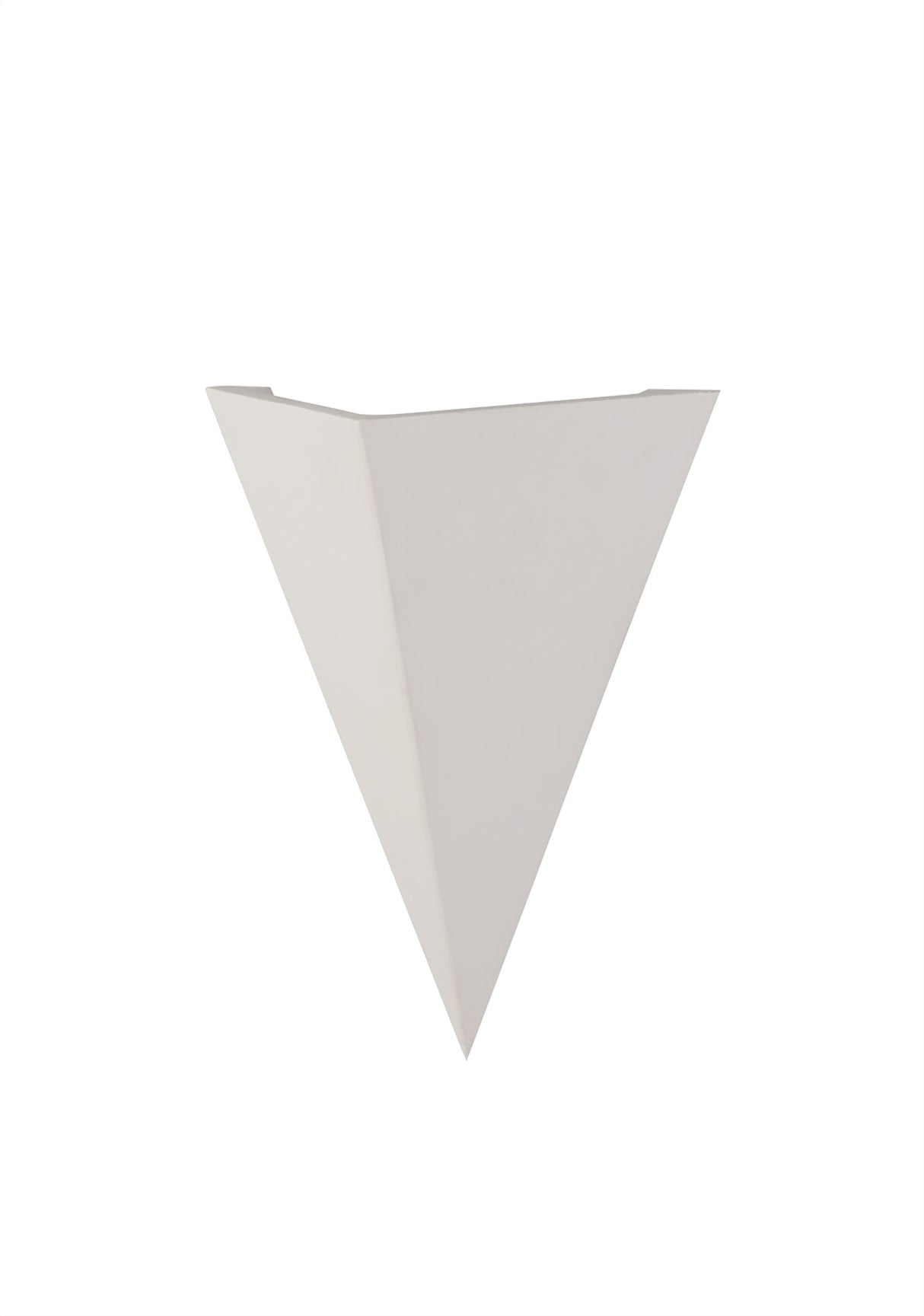 SKA3177 Skat Triangle Wall Lamp 1 Light in a White Paintable Finish