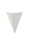 SKA3177 Skat Triangle Wall Lamp 1 Light in a White Paintable Finish