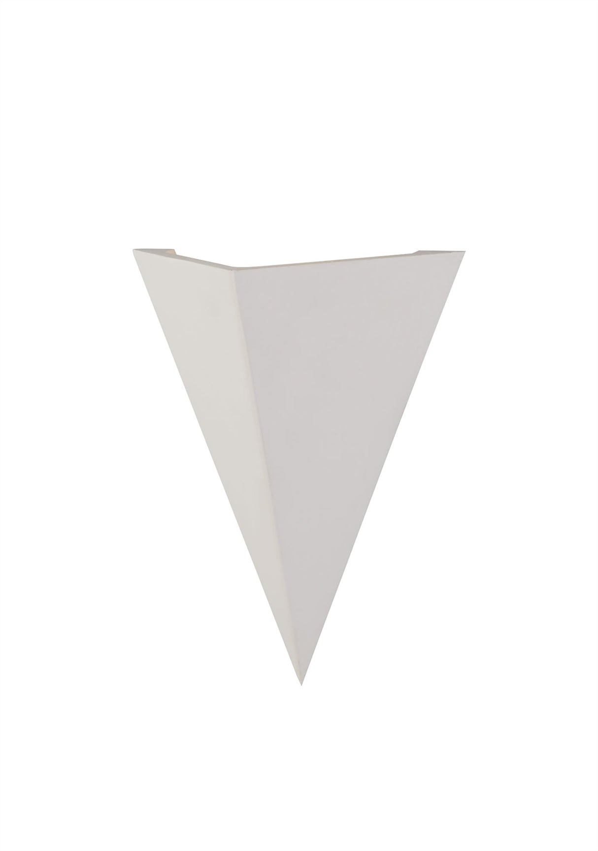 SKA3177 Skat Triangle Wall Lamp 1 Light in a White Paintable Finish