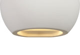 SKA4177 Skat Round Ball Wall Lamp 1 Light in a White Paintable Finish