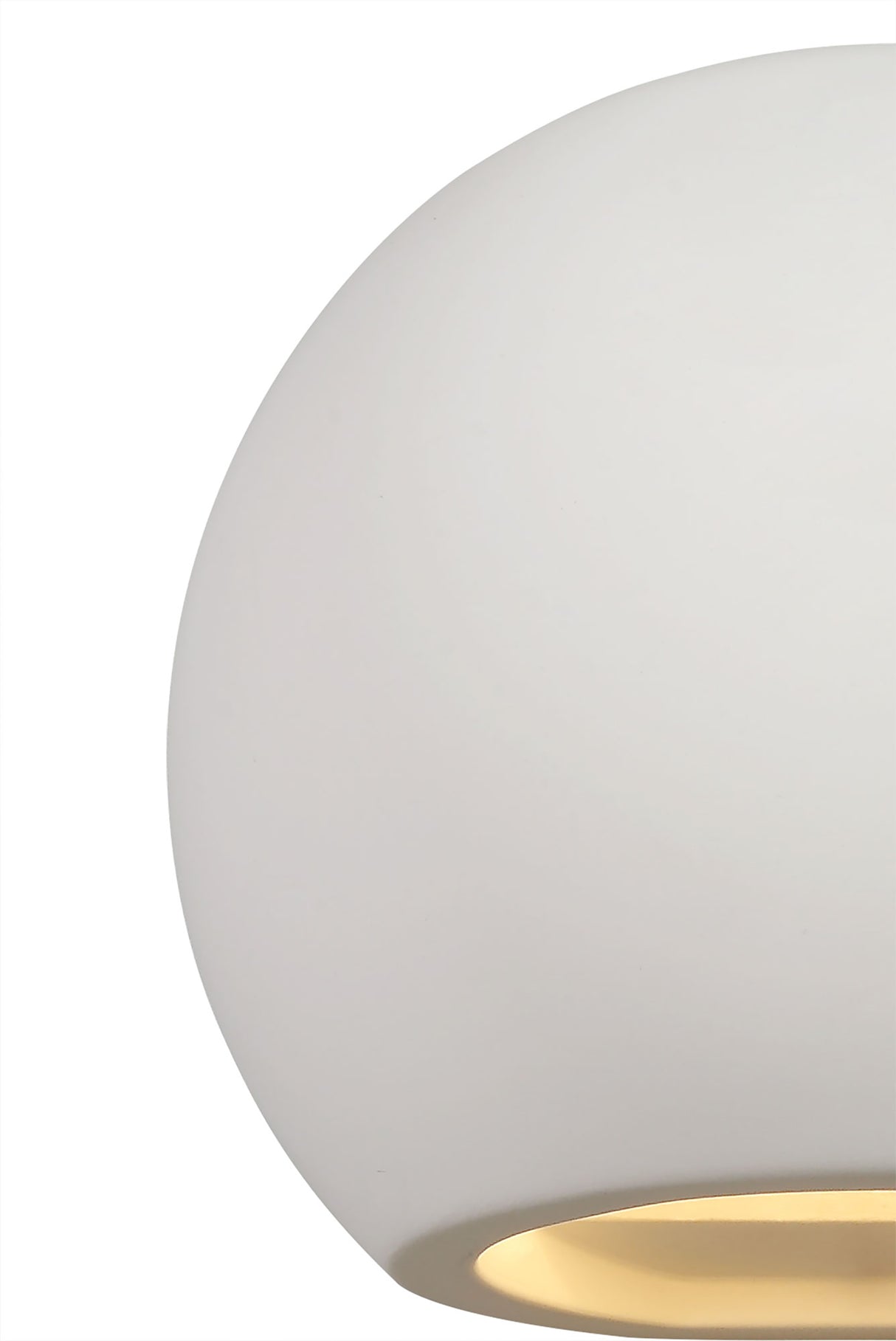 SKA4177 Skat Round Ball Wall Lamp 1 Light in a White Paintable Finish