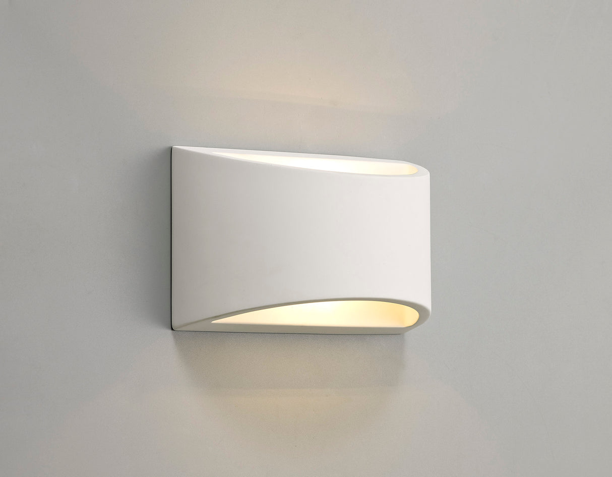 SKA5717 Skat Wall 1 Light in a White Paintable Finish