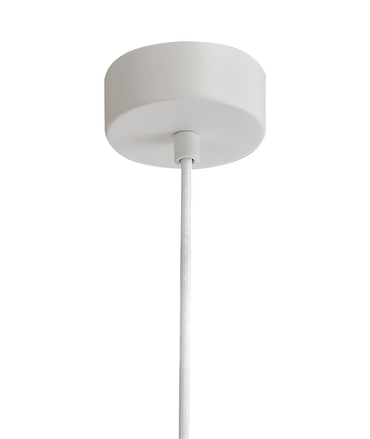 SKA6717 Skat Pendant 1 Light in a White Paintable/Chrome Finish