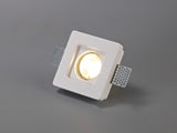 SKA9617 Skat Stepped Downlight Square 1 Light in a White Paintable Finish