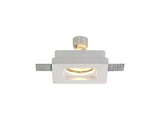 SKA9617 Skat Stepped Downlight Square 1 Light in a White Paintable Finish