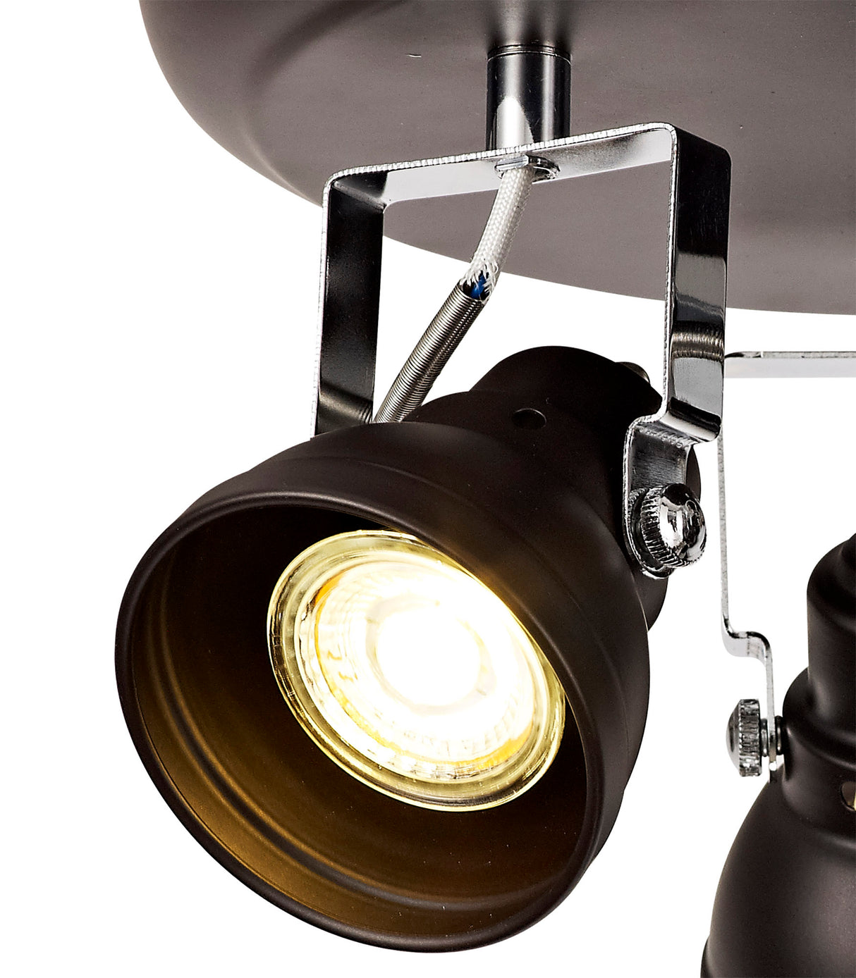 TAB1518 Tabita Round Adjustable Spotlight 3 Light in a Oiled Bronze/Chrome Finish