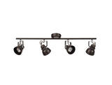 TAB2518 Tabita Linear Bar Adjustable Spotlight 4 Light in a Oiled Bronze/Chrome Finish