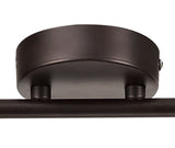 TAB2518 Tabita Linear Bar Adjustable Spotlight 4 Light in a Oiled Bronze/Chrome Finish