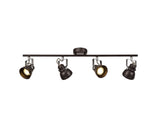 TAB2518 Tabita Linear Bar Adjustable Spotlight 4 Light in a Oiled Bronze/Chrome Finish