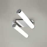 TAI2207 Taiyi Wall 2 Light 18W LED in a Chrome/Opal White Finish, Suitable for Bathrooms