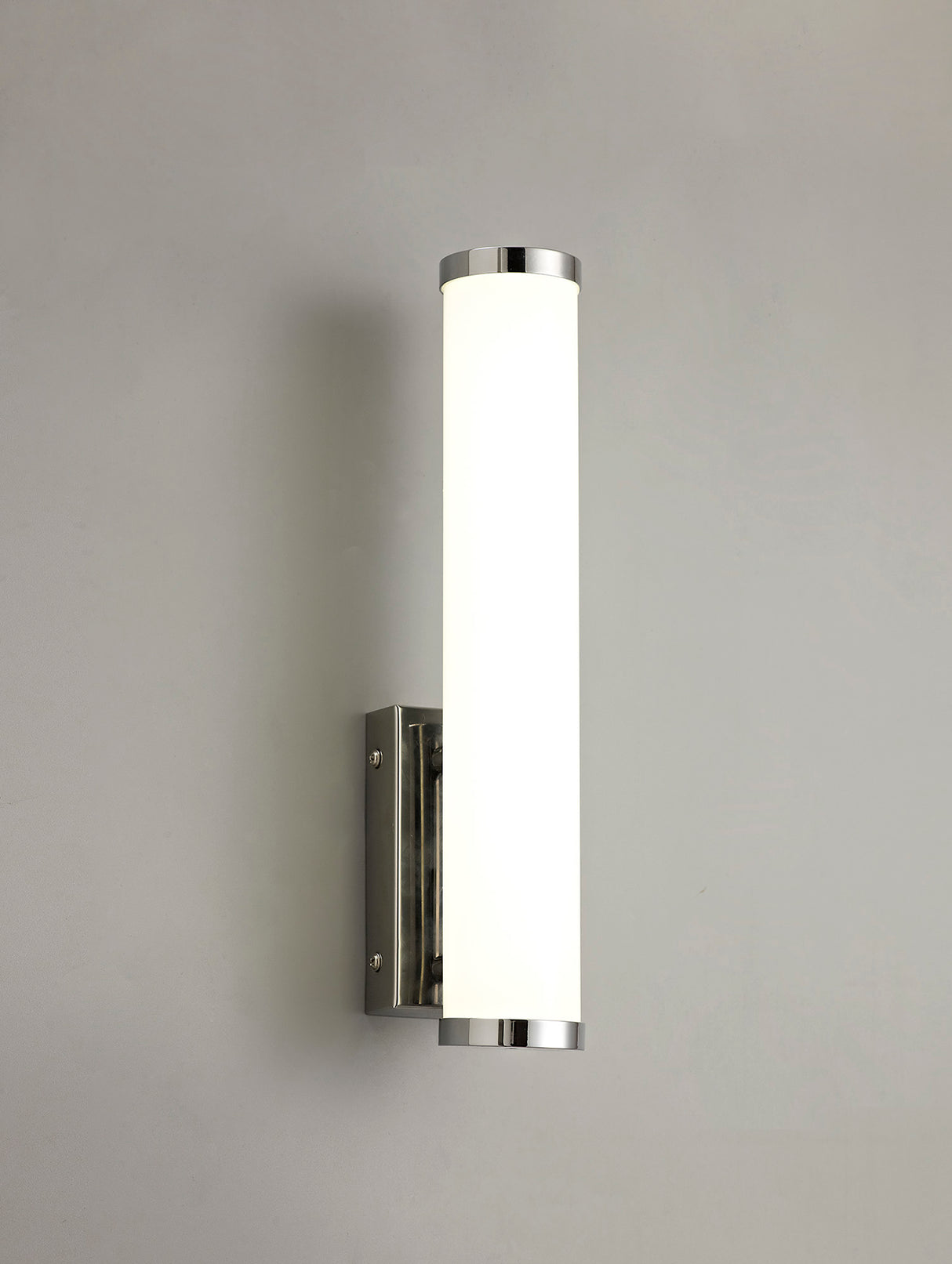 TAI3207 Taiyi Small Wall 1 Light 9W LED in a Chrome/Opal White Finish, Suitable for Bathrooms