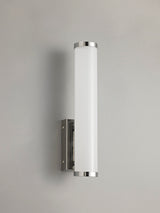 TAI3207 Taiyi Small Wall 1 Light 9W LED in a Chrome/Opal White Finish, Suitable for Bathrooms