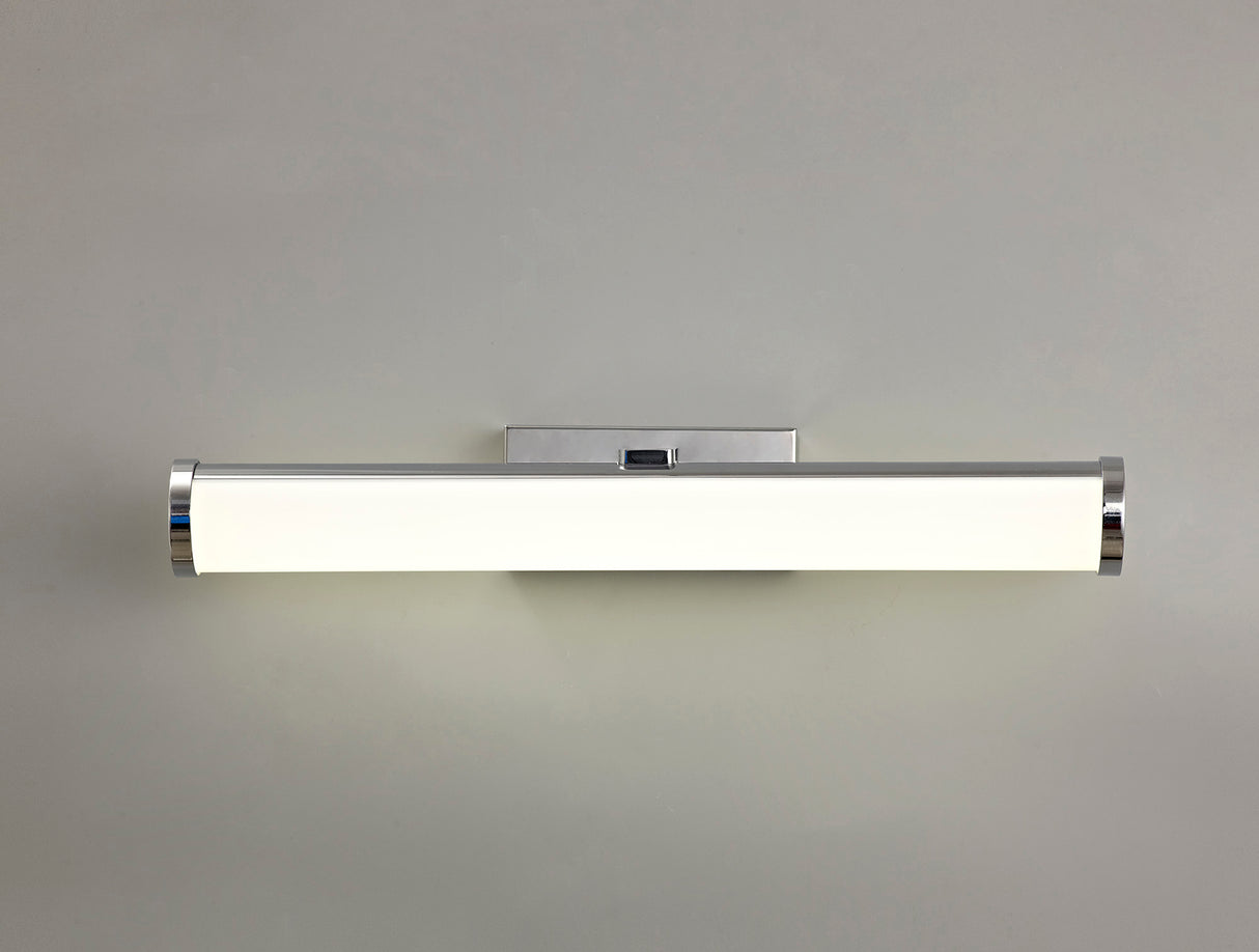 TAI5207 Taiyi Over Mirror Wall Light 12W LED in a Chrome/Opal White Finish, Suitable for Bathrooms