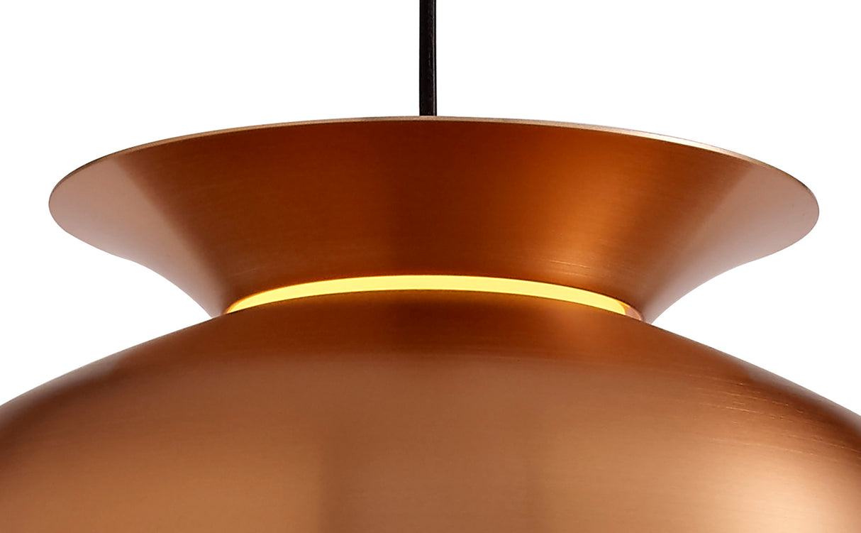 TAL0067 Talitha Pendant 1 Light in a Copper Finish