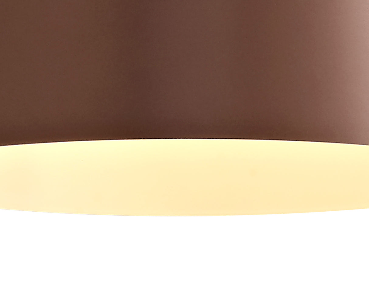 TAL1067 Talitha Pendant 1 Light in a Gloss Coffee Finish