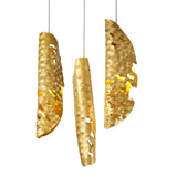 TAN1687 Tangra 5m Pendant 21 Light (24.9kg) in a Brass/Chrome/Cognac Finish