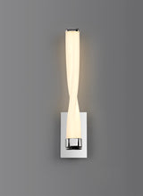 TAS8837 Taslit Small Wall Lamp 10W LED IP44 in a Chrome/Opal White Finish, Suitable for Bathrooms