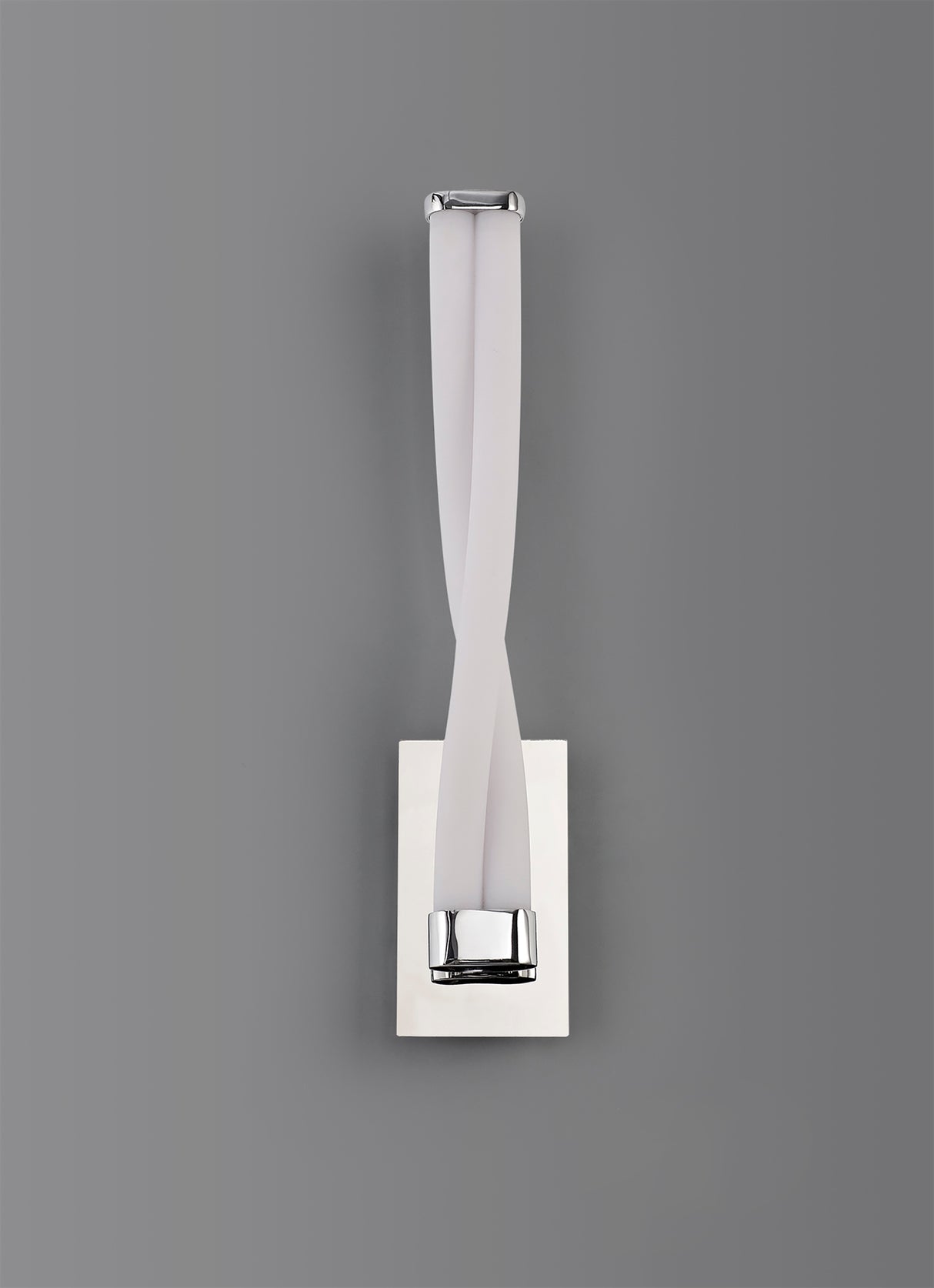 TAS8837 Taslit Small Wall Lamp 10W LED IP44 in a Chrome/Opal White Finish, Suitable for Bathrooms